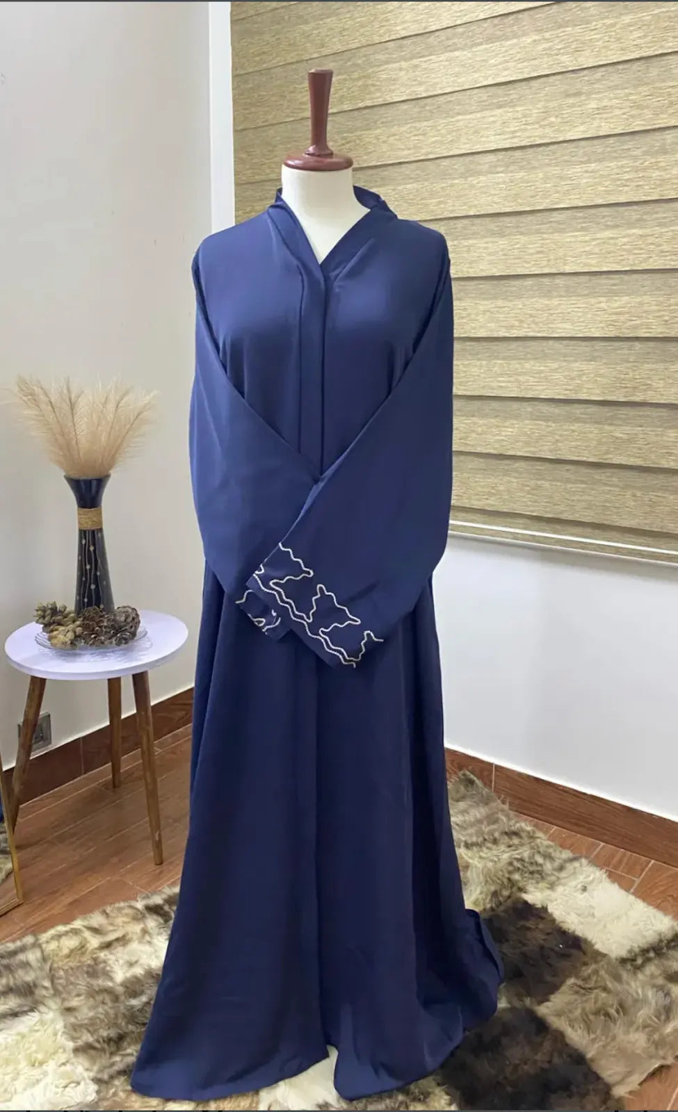 Embroidered Blue
